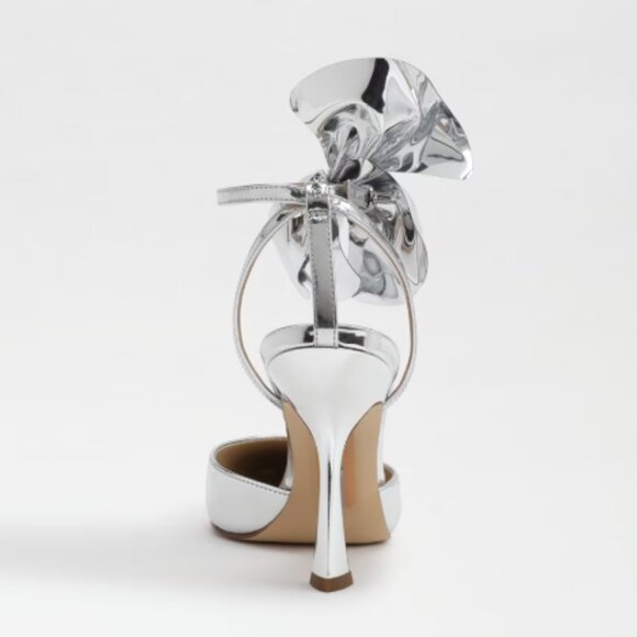 NiB Sam Edelman Halie Silver Pump, sz 8 - Picture 4 of 10